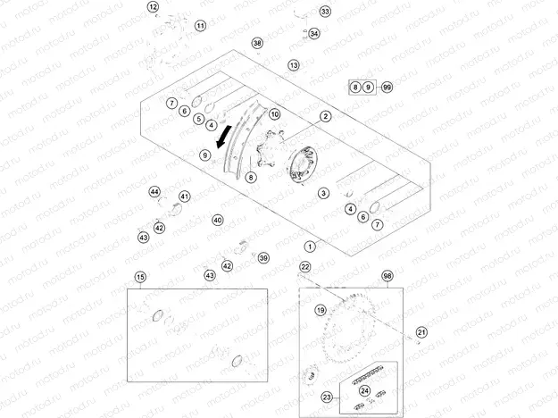 REAR WHEEL|Frame|10