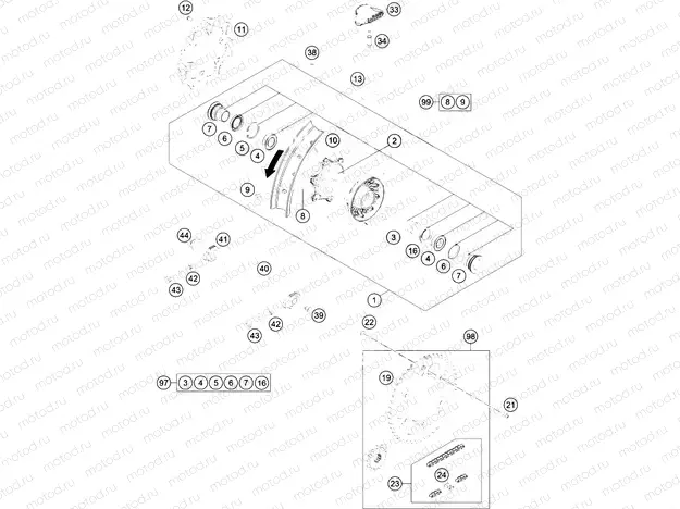 REAR WHEEL|Frame|10