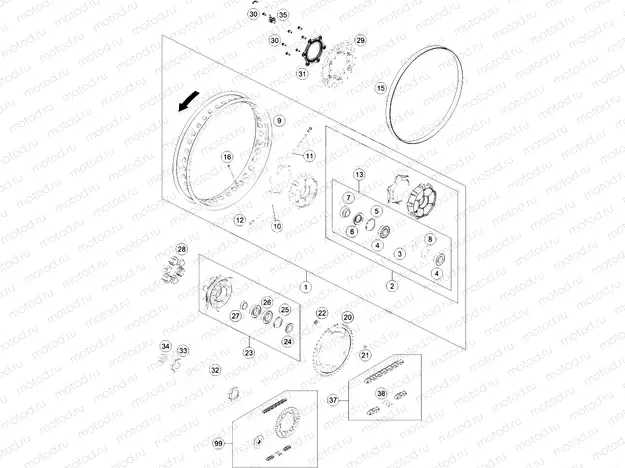REAR WHEEL|Frame|10