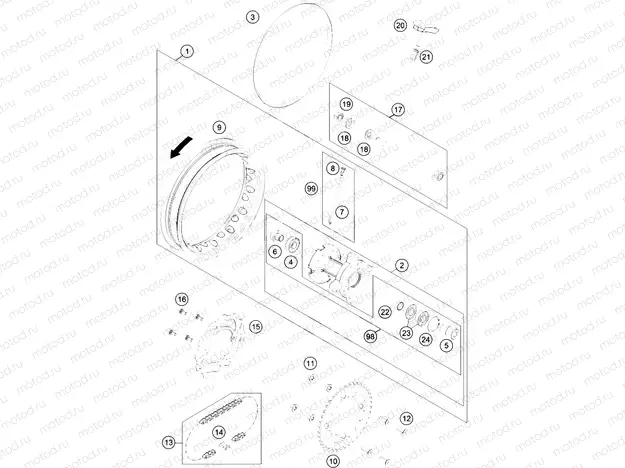 REAR WHEEL|Frame|10