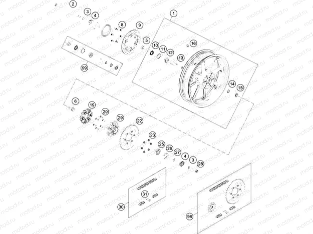 REAR WHEEL|Frame|10