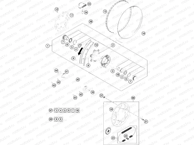 REAR WHEEL|Frame|10