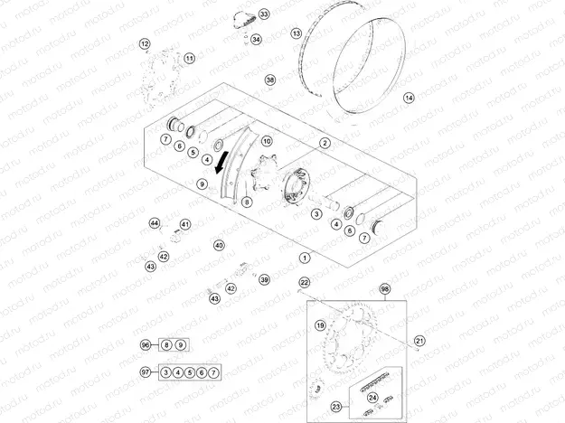 REAR WHEEL|Frame|10