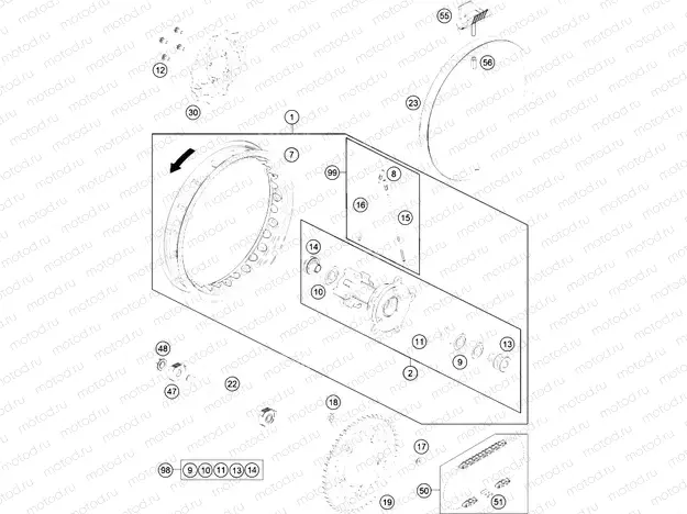 REAR WHEEL|Frame|10