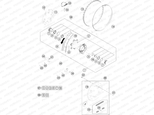 REAR WHEEL|Frame|10