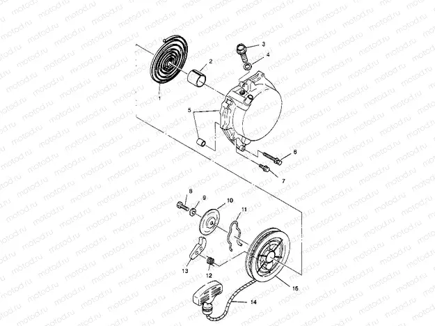 RECOIL STARTER  2X4 300 W957530 (4930053005C013) | RECOIL STARTER  2X4 300 W957530 (4930053005C013)