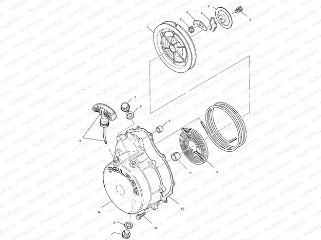 RECOIL STARTER - A01CH42AA (4964436443D011) | RECOIL STARTER - A01CH42AA (4964436443D011)