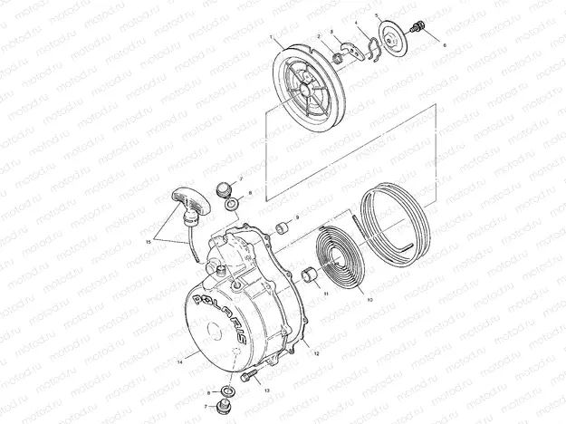 RECOIL STARTER - A02CB32AA/AB/FC (4970107010D04) | RECOIL STARTER - A02CB32AA/AB/FC (4970107010D04)