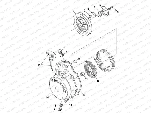 RECOIL STARTER - A02CK42AA/AB (4970327032C13) | RECOIL STARTER - A02CK42AA/AB (4970327032C13)