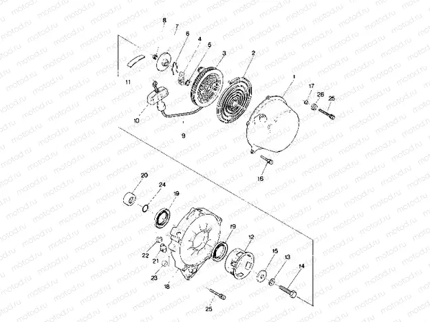 Recoil Starter Assembly (4913491349037A) | Recoil Starter Assembly (4913491349037A)