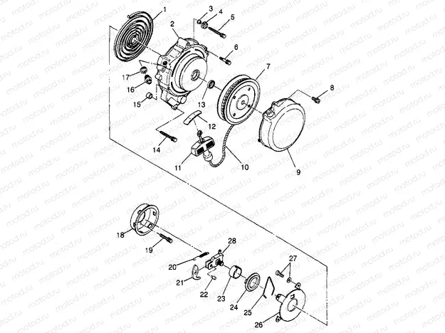 RECOIL STARTER (BLAZER) Trail Blazer W97BA25C (4940124012D007) | RECOIL STARTER (BLAZER) Trail Blazer W97BA25C (4940124012D007)