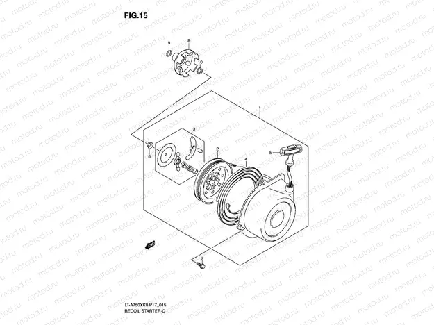 RECOIL STARTER (LT-A750XK8/XZK8//XK9/XZK9)