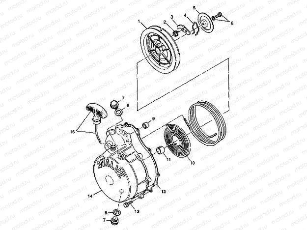 RECOIL STARTER - S98CH50E(B) (4950135013d014) | RECOIL STARTER - S98CH50E(B) (4950135013d014)