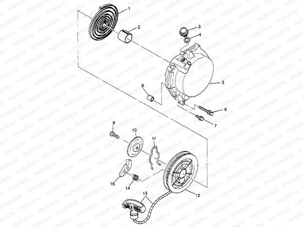 RECOIL STARTER (SPORT) Sport 400L W97BA38C (4940124012D006) | RECOIL STARTER (SPORT) Sport 400L W97BA38C (4940124012D006)