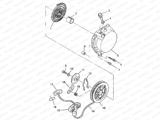 RECOIL STARTER SWEDISH 4x4 400L S948140 (4926912691D004) | RECOIL STARTER SWEDISH 4x4 400L S948140 (4926912691D004)