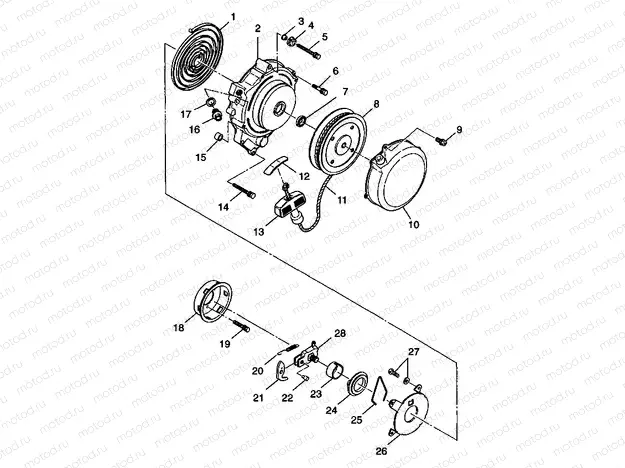 RECOIL STARTER Trail Blazer W98BA25C (4945464546C011) | RECOIL STARTER Trail Blazer W98BA25C (4945464546C011)