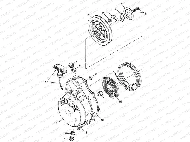 RECOIL STARTER - W98AE50A (4946394639e006) | RECOIL STARTER - W98AE50A (4946394639e006)