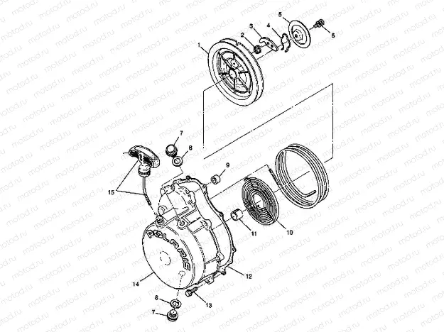 RECOIL STARTER - W98BC50A (4944994499d006) | RECOIL STARTER - W98BC50A (4944994499d006)