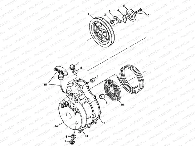 RECOIL STARTER - W98CH50A (4945714571d011) | RECOIL STARTER - W98CH50A (4945714571d011)