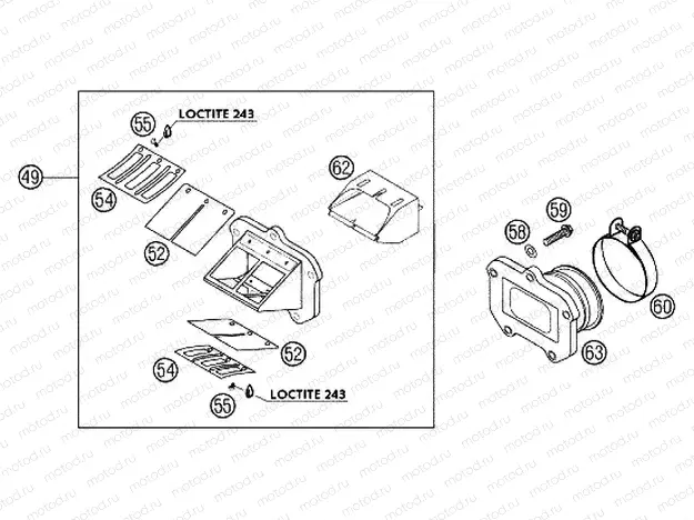 REED VALVE CASE
