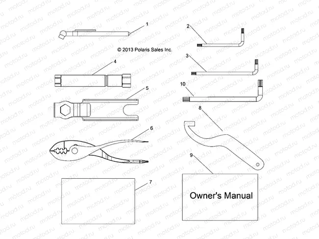 REFERENCES | REFERENCES, TOOL KIT and OWNERS MANUALS - R16RUA/RUE/RVA/RVE ALL OPTIONS (49RGRTOOL14CREW)