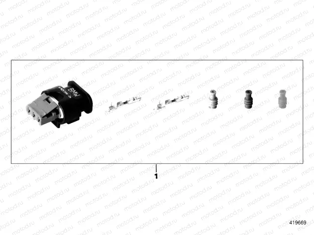 REPAIR KIT FOR SOCKET HOUSING, 3-PIN