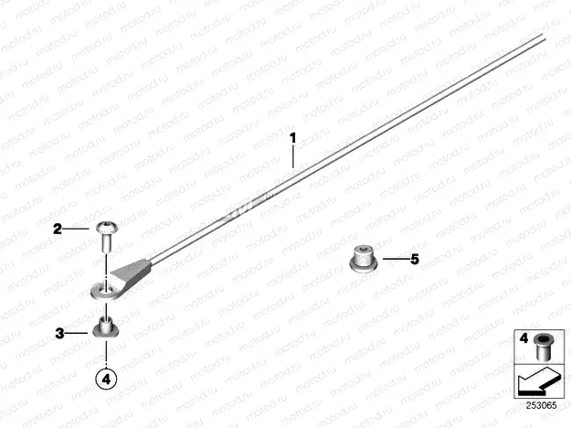 Retaining strap, case, official vehicle