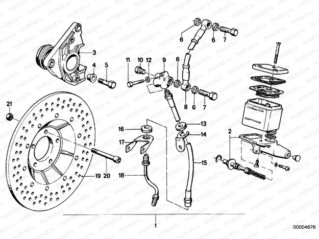 Retrofit kit, double disc brake