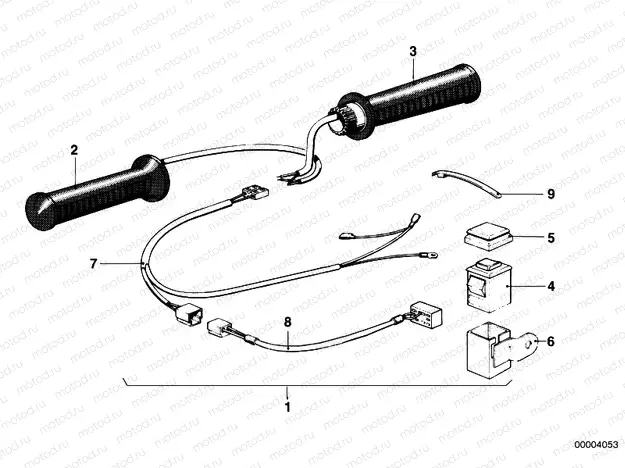 Retrofit kit, heated handle