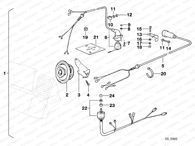 Retrofit kit, loudspeaker, rear