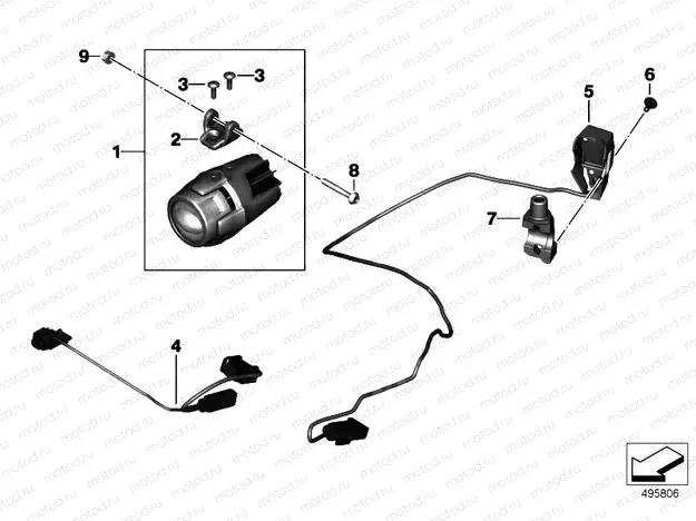 RETROFIT LED AUXILIARY HEADLIGHT