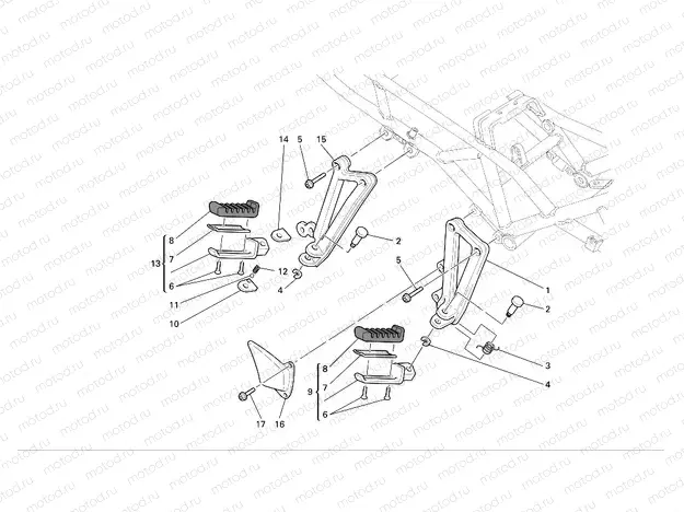 R.H. FOOT RESTS