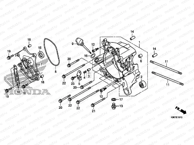 RIGHT CRANKCASE