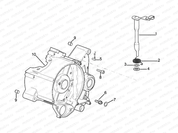 Right crankcase