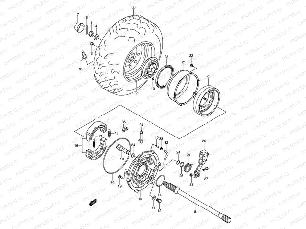 RIGHT REAR WHEEL