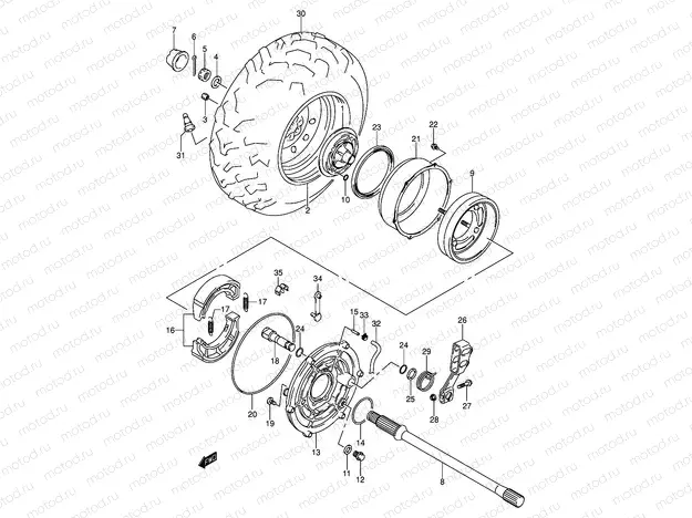 RIGHT REAR WHEEL