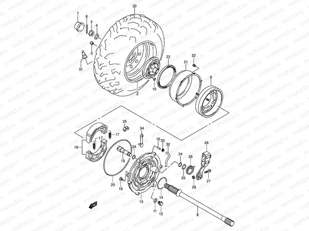RIGHT REAR WHEEL