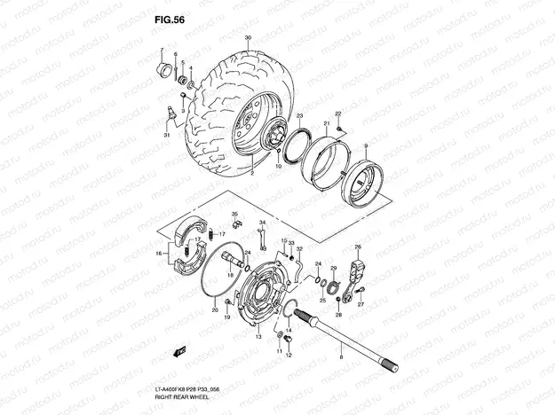 RIGHT REAR WHEEL