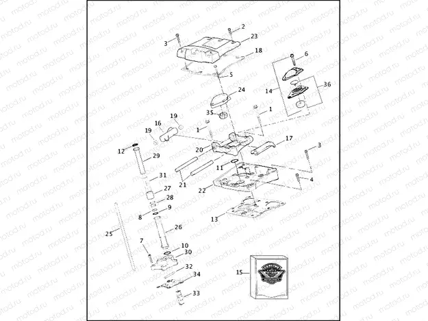 ROCKER ARM ASSEMBLY & PUSH RODS - TWIN CAM 88â¢