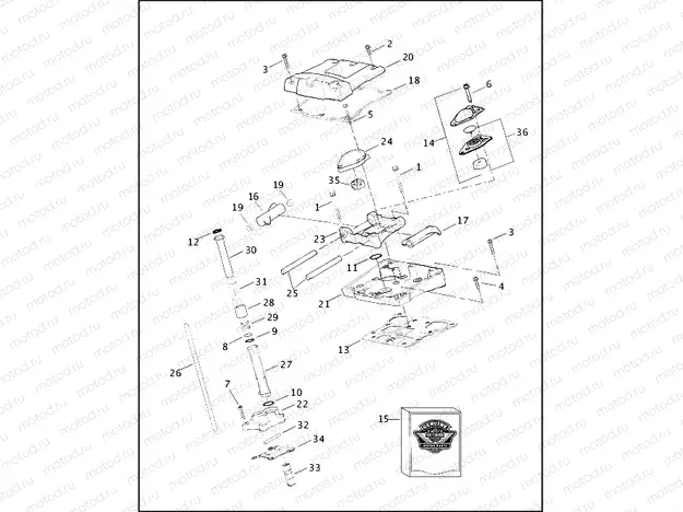 ROCKER ARM ASSEMBLY & PUSH RODS - TWIN CAM 88â¢
