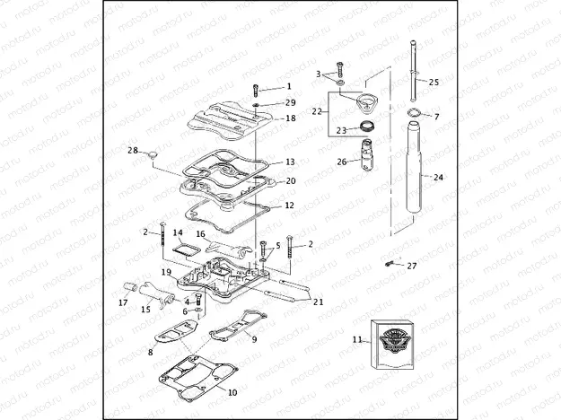 ROCKER ARMS, COVERS & PUSH RODS
