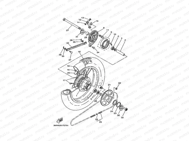 ROUE ARRIERE