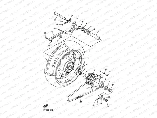 ROUE ARRIERE