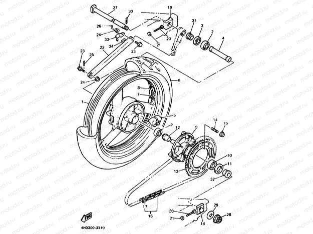 ROUE ARRIERE