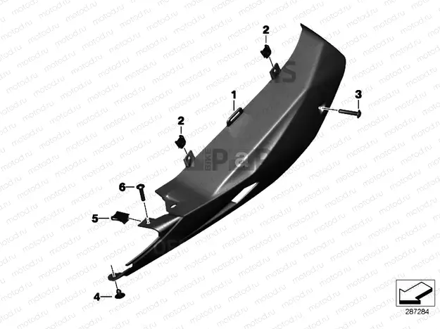 Running board, rear
