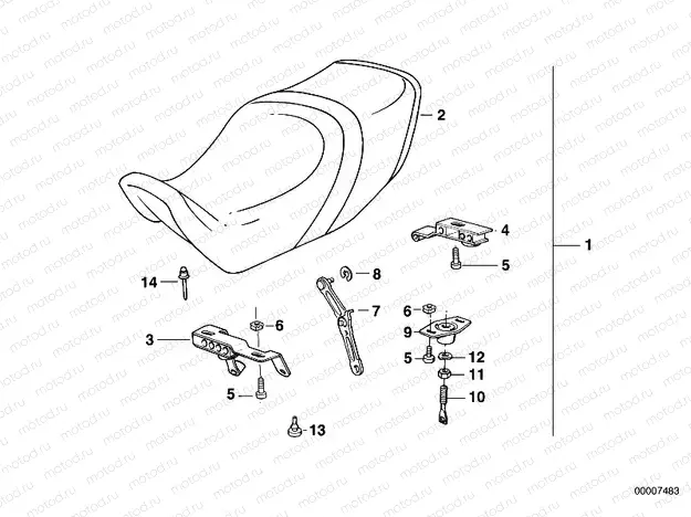 Saddle dual seat