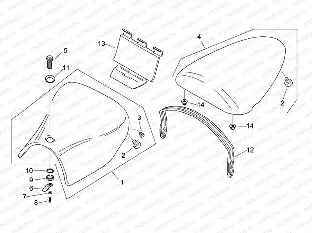 Saddle unit