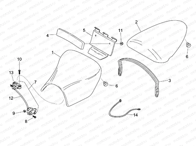 Saddle unit