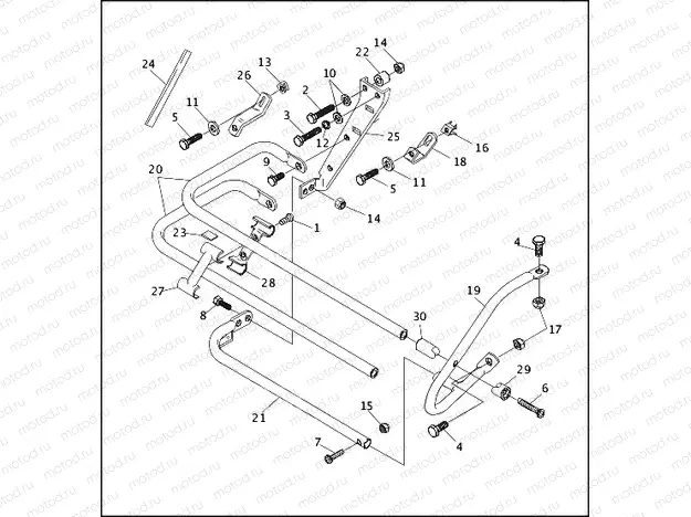 SADDLEBAG GUARDS (1 OF 2)