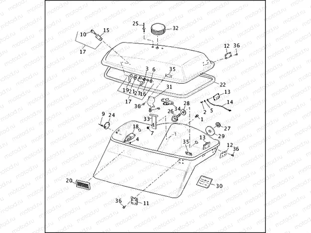SADDLEBAGS - FLHTP